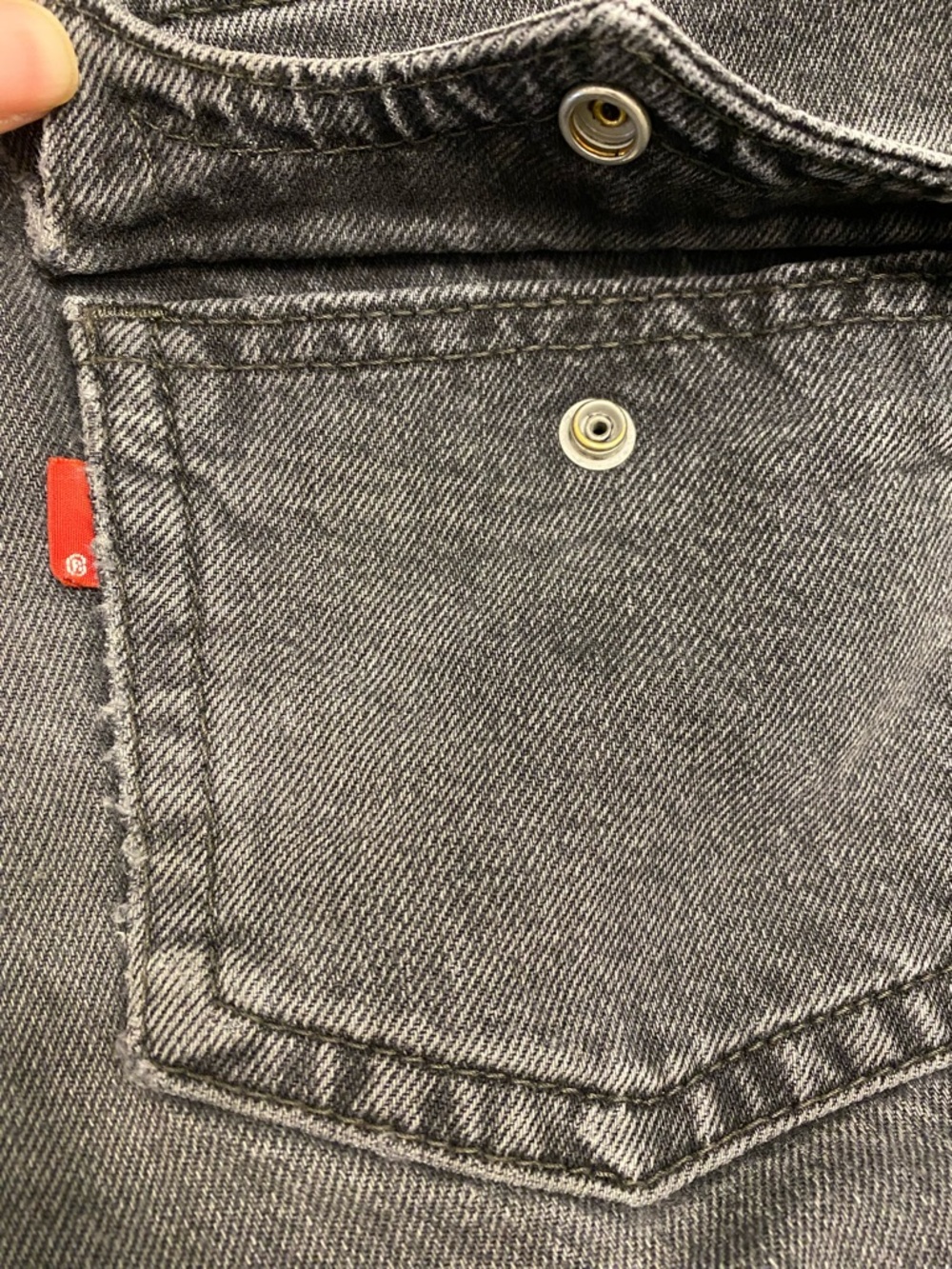 Levi's Noughties Boot Cut Low Rise Y2K Streetwear Black Charcoal Jeans Size 29 - Picture 14 of 16